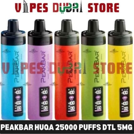 PEAKBAR HUQA 25000 Puffs DTL 5MG Disposable Vape in Dubai