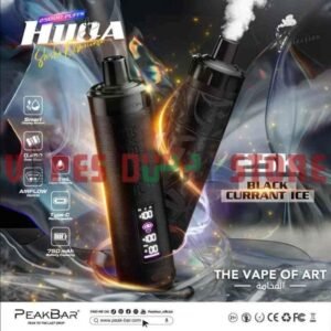 PEAKBAR HUQA 25000 Puffs DTL 5MG Disposable Vape in Dubai black currant ice
