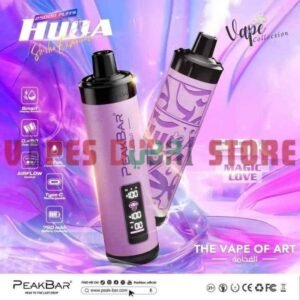 PEAKBAR HUQA 25000 Puffs DTL 5MG Disposable Vape in Dubai magic love