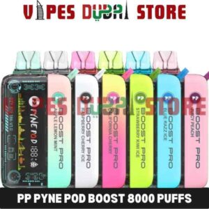 PP PYNE POD Boost 8000 Puffs Disposable Vape with Pod in Dubai