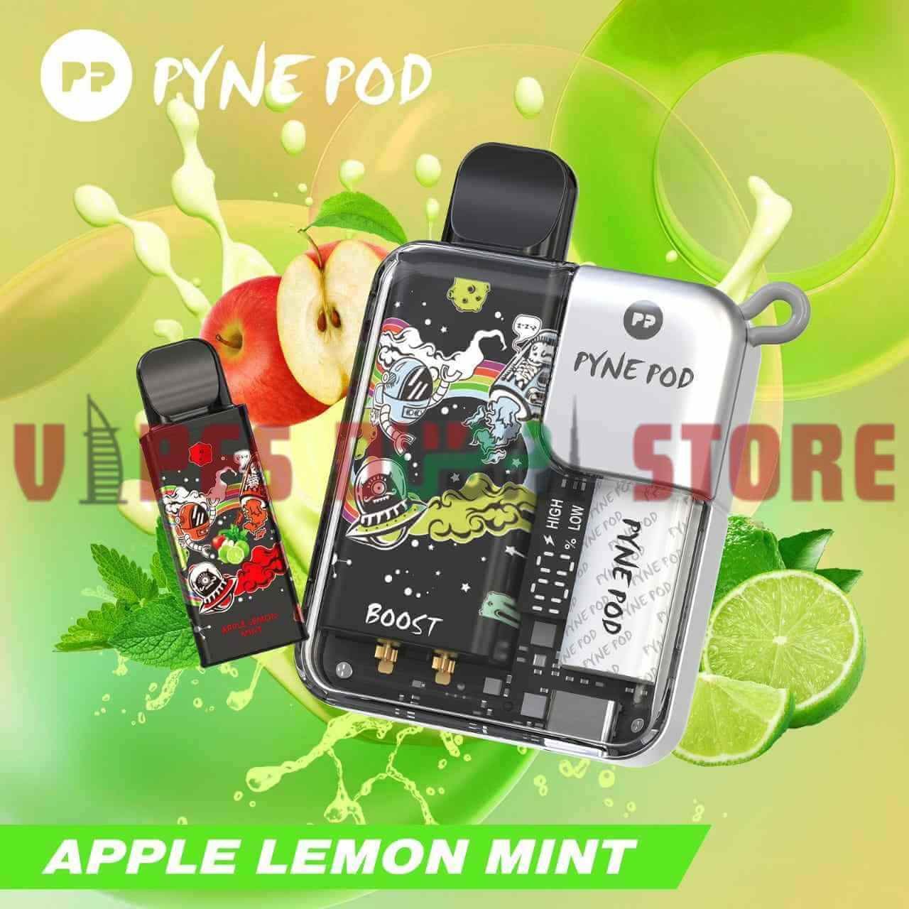 PP PYNE POD Boost 8000 Puffs Disposable Vape with Pod in Dubai APPLE LEMON MINT PP PYNE POD Boost 8000 Puffs Disposable Vape with Pod in Dubai APPLE LEMON MINT