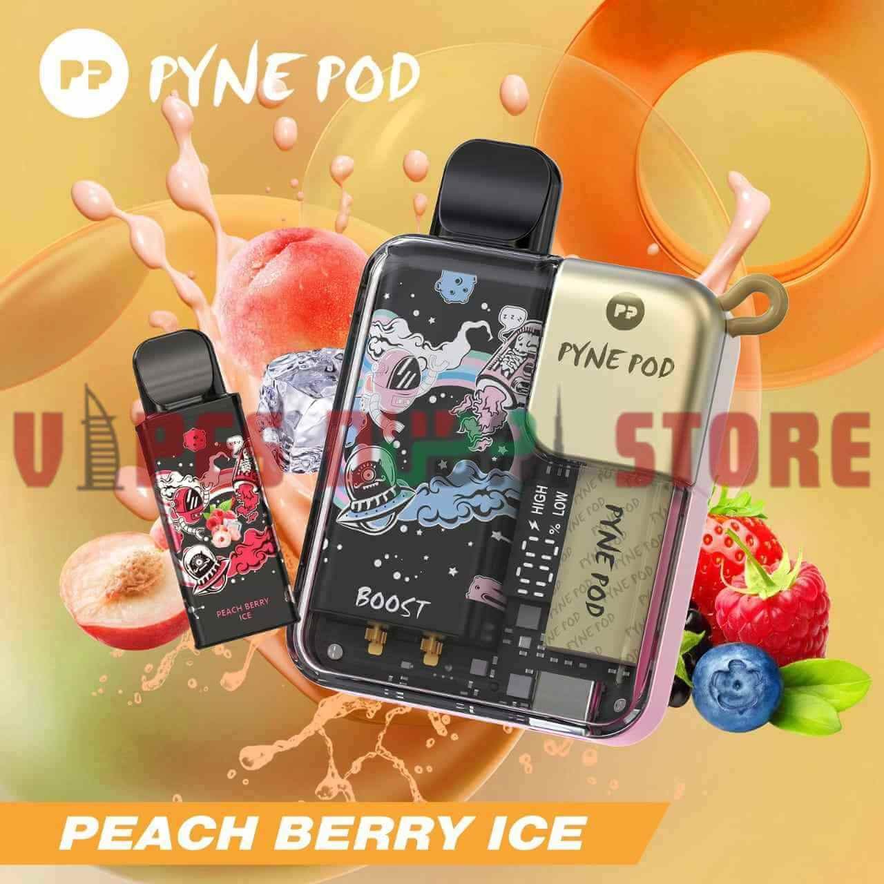 PP PYNE POD Boost 8000 Puffs Disposable Vape with Pod in Dubai PEACH BERRY ICE PP PYNE POD Boost 8000 Puffs Disposable Vape with Pod in Dubai PEACH BERRY ICE