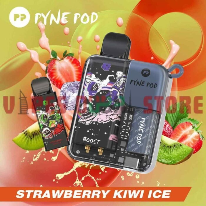 PP PYNE POD Boost 8000 Puffs Disposable Vape with Pod in Dubai STRAWBERRY KIWI ICE