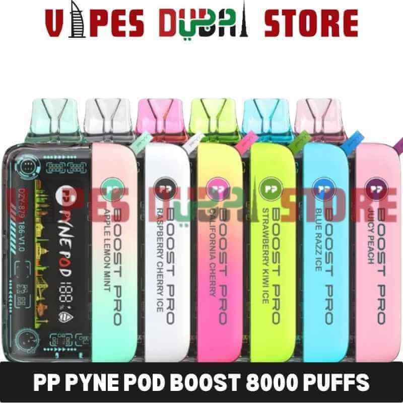 PP PYNE POD Boost 8000 Puffs Disposable Vape with Pod in Dubai PP PYNE POD Boost 8000 Puffs Disposable Vape with Pod in Dubai