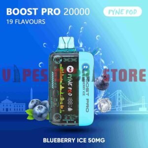 PYNE POD Boost Pro 20000 Puffs 50MG Disposable Vape in Dubai BLUEBERRY ICE