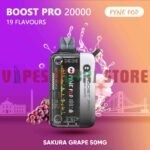 PYNE POD Boost Pro 20000 Puffs 50MG Disposable Vape in Dubai SAKURA GRAPE