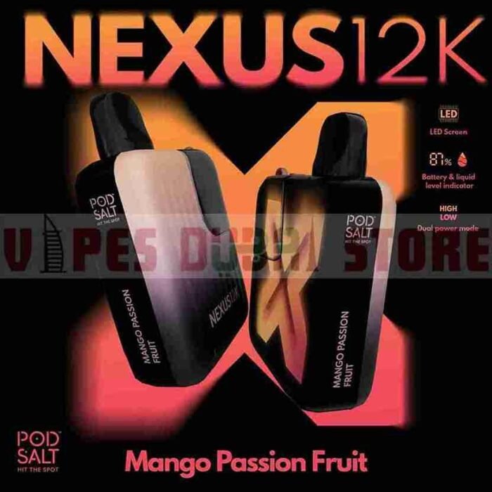Pod Salt Nexus 12000 Puffs 20MG Mango Passion Fruit