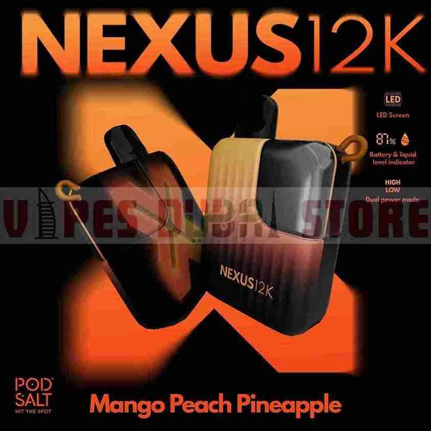 Pod Salt Nexus 12000 Puffs 20MG Mango Peach Pineapple Pod Salt Nexus 12000 Puffs 20MG Mango Peach Pineapple