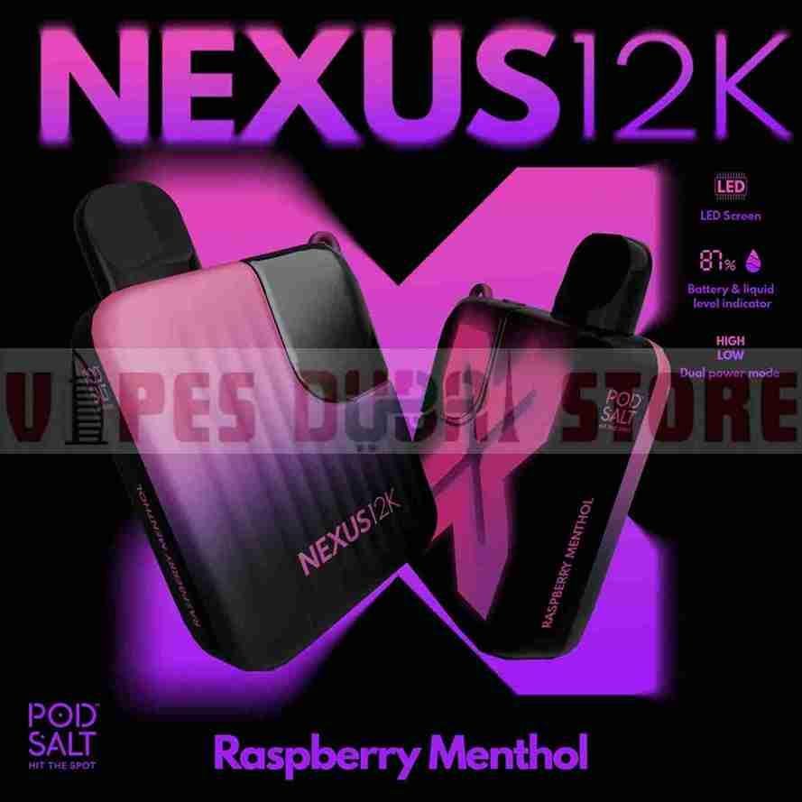 Pod Salt Nexus 12000 Puffs 20MG Raspberry Menthol Pod Salt Nexus 12000 Puffs 20MG Raspberry Menthol