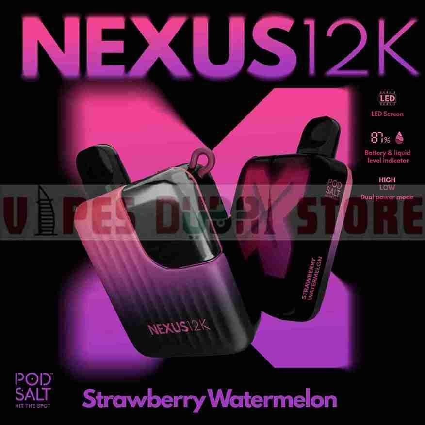 Pod Salt Nexus 12000 Puffs 20MG Strawberry Watermelon Pod Salt Nexus 12000 Puffs 20MG Strawberry Watermelon