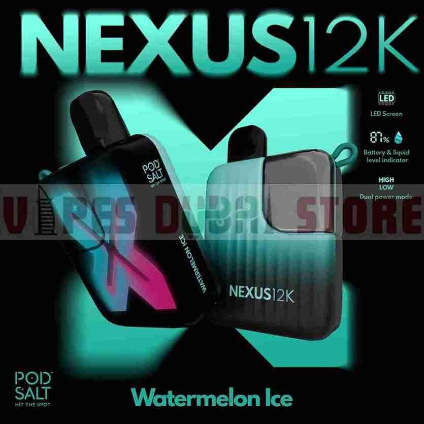 Pod Salt Nexus 12000 Puffs 20MG Watermelon Ice Pod Salt Nexus 12000 Puffs 20MG Watermelon Ice