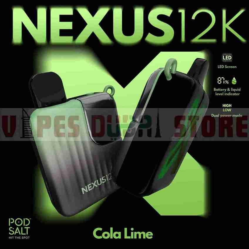 Pod Salt Nexus 12000 Puffs Cola Lime Pod Salt Nexus 12000 Puffs Cola Lime