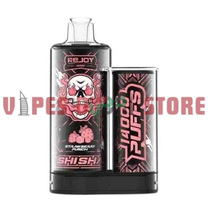 REJOY Shisha 14000 Puffs Salt Nicotine 20mg Disposable Vape in Dubai strawberry punch