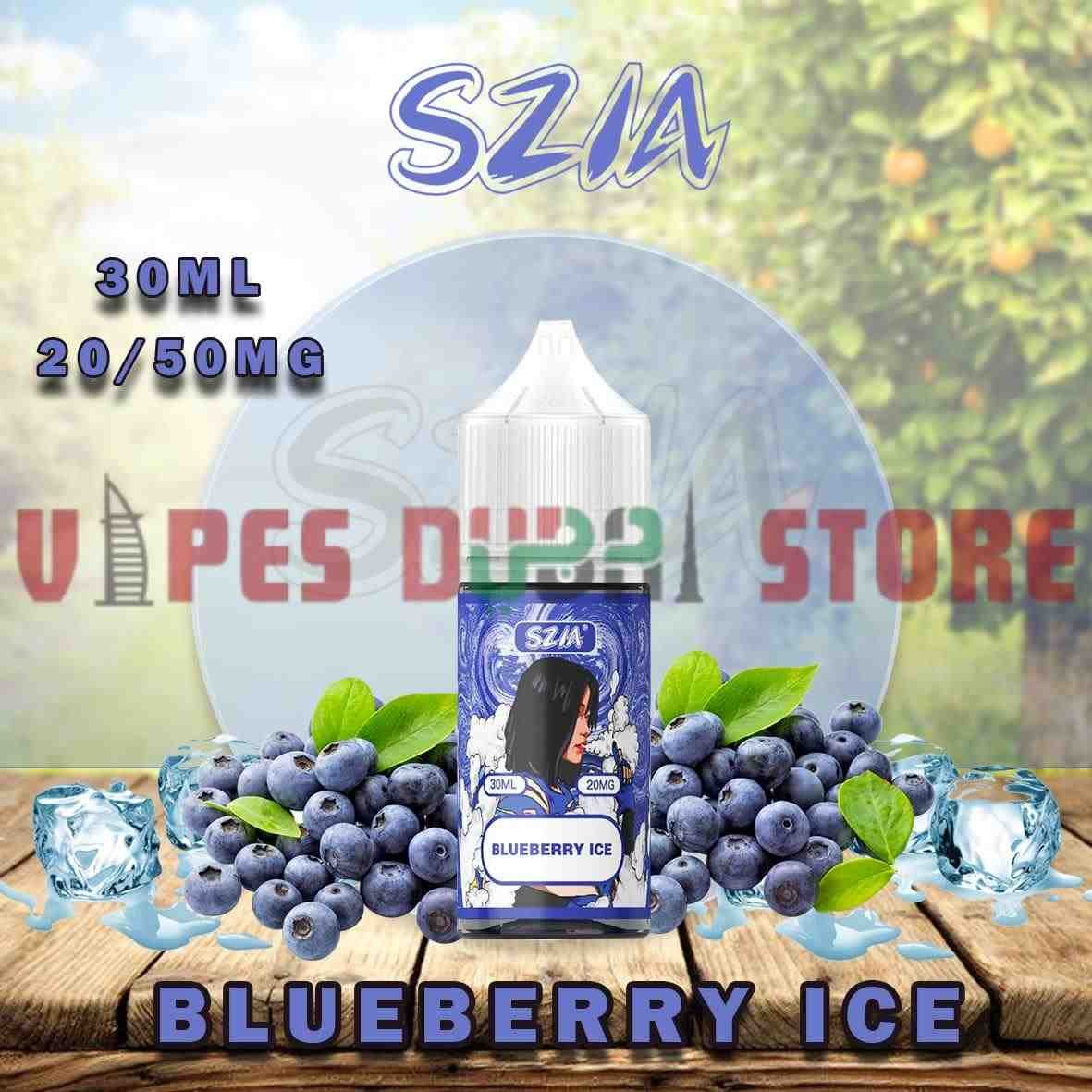 SZIA Salt Nicotine 20MG & 50MG E-liquid in Dubai Blueberry Ice SZIA Salt Nicotine 20MG & 50MG E-liquid in Dubai Blueberry Ice
