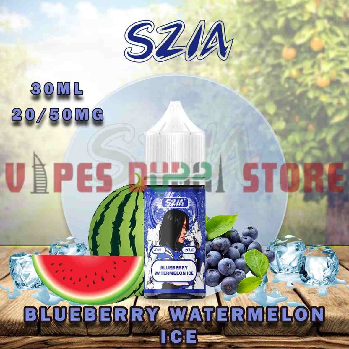 SZIA Salt Nicotine 20MG & 50MG E-liquid in Dubai Blueberry Watermelon Ice SZIA Salt Nicotine 20MG & 50MG E-liquid in Dubai Blueberry Watermelon Ice