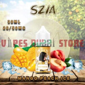 SZIA Salt Nicotine 20MG & 50MG E-liquid in Dubai Mango Peach Ice