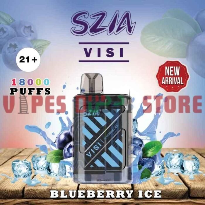 SZIA Visi 18000 Puffs 20MG Disposable Vape in Dubai blueberry Ice