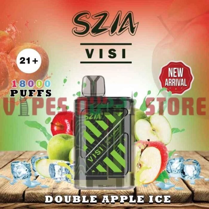 SZIA Visi 18000 Puffs 20MG Disposable Vape in Dubai double apple ice