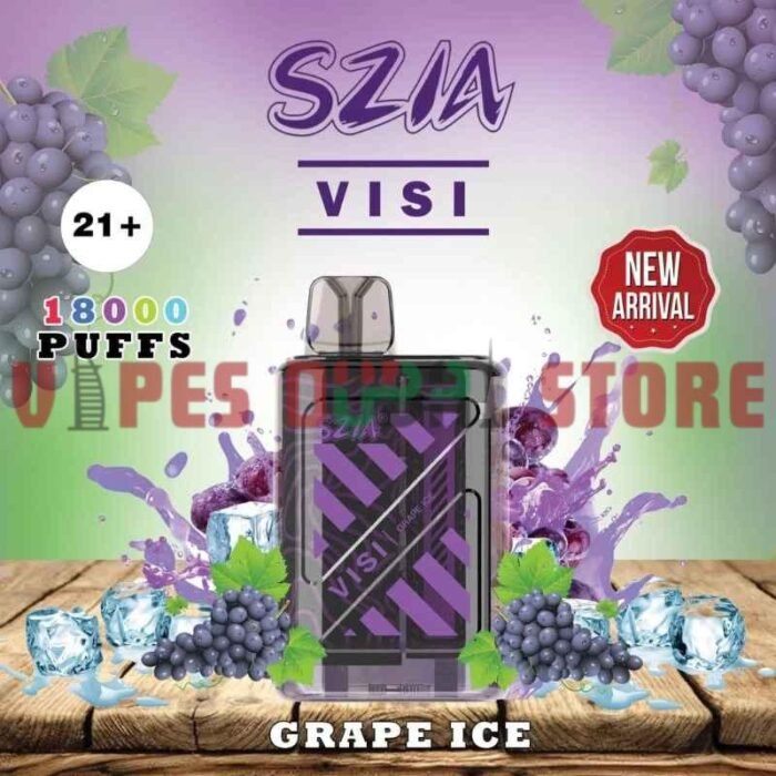 SZIA Visi 18000 Puffs 20MG Disposable Vape in Dubai grape ice