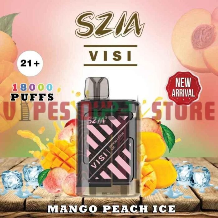 SZIA Visi 18000 Puffs 20MG Disposable Vape in Dubai mango peach ice