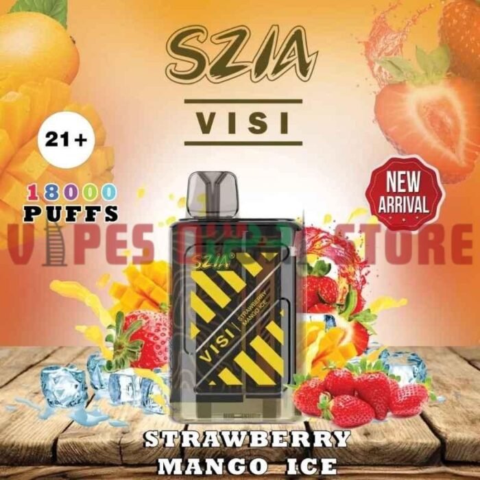 SZIA Visi 18000 Puffs 20MG Disposable Vape in Dubai strawberry mango ice