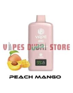US VAPE MERRY 15000 Puffs 50MG Nicotine Disposable Vape in Dubai, UAE PEACH MANGO