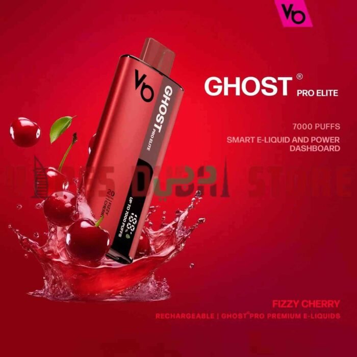 VAPES BARS GHOST Pro Elite 7000 Puffs 20MG Disposable Vape in Dubai FIZZY-CHERRY