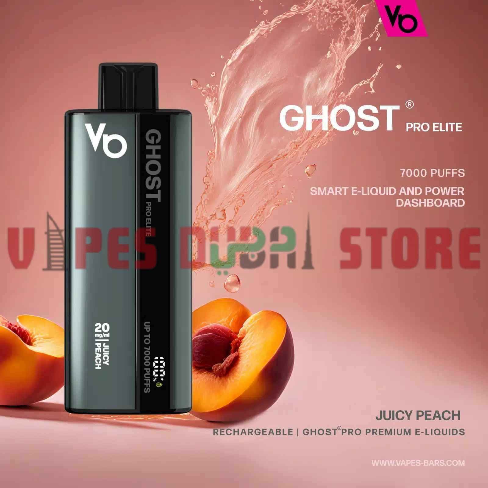 VAPES BARS GHOST Pro Elite 7000 Puffs 20MG Disposable Vape in Dubai JUICY-PEACH VAPES BARS GHOST Pro Elite 7000 Puffs 20MG Disposable Vape in Dubai JUICY-PEACH