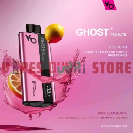 VAPES BARS GHOST Pro Elite 7000 Puffs 20MG Disposable Vape in Dubai PINK-LEMONADE