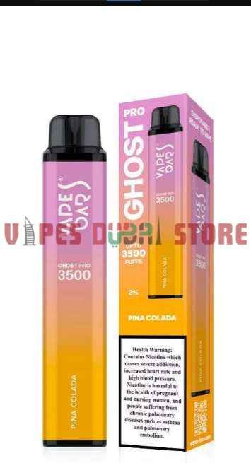 VAPES BARS Ghost Pro 3500 Puffs 0MG Disposable Vape in Dubai PINA COLADA VAPES BARS Ghost Pro 3500 Puffs 0MG Disposable Vape in Dubai PINA COLADA