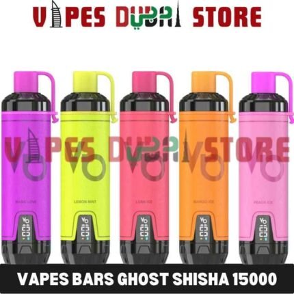 VAPES BARS Ghost Shisha 15000 Puffs 5MG Disposable Vape in Dubai