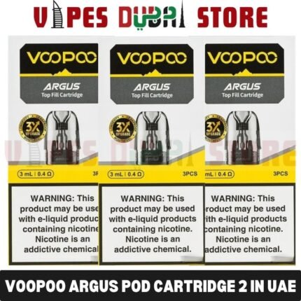 VOOPOO Argus Pod Cartridge 2ml and 3ml – 3 Pack in Dubai, UAE