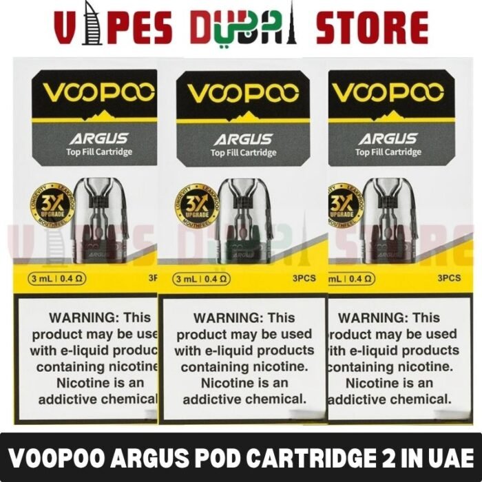 VOOPOO Argus Pod Cartridge 2ml and 3ml – 3 Pack in Dubai, UAE