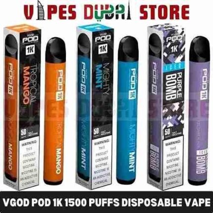 Vgod Pod 1k 1500 Puffs Disposable Vape In UAE