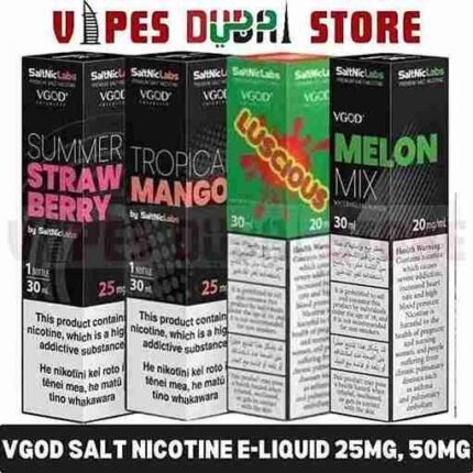 Vgod 25mg & 50mg Salt Nicotine E-liquid in Dubai