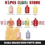 Waka Smash 5500 Puffs 18mg Disposable Vape, UAE