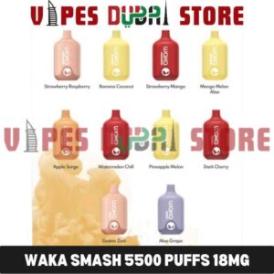 Waka Smash 5500 Puffs 18mg Disposable Vape, UAE