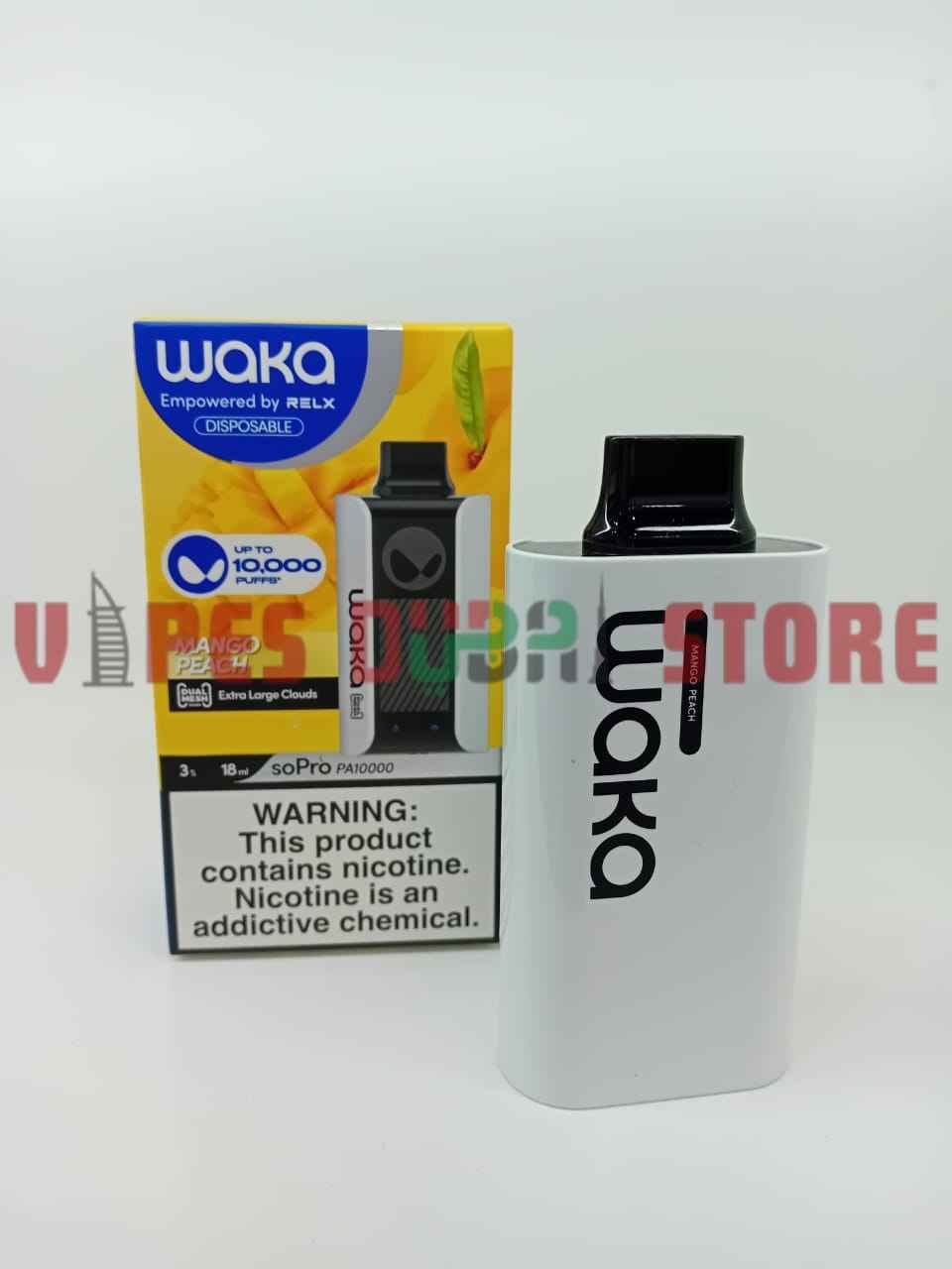 Waka SoPro 10000 Puffs Disposable Vape In Dubai, UAE Mango Peach Waka SoPro 10000 Puffs Disposable Vape In Dubai, UAE Mango Peach