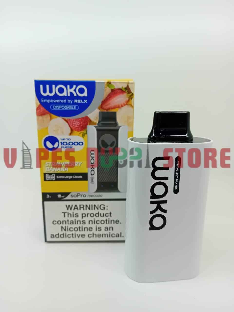 Waka SoPro 10000 Puffs Disposable Vape In Dubai, UAE Strawberry Banana Waka SoPro 10000 Puffs Disposable Vape In Dubai, UAE Strawberry Banana