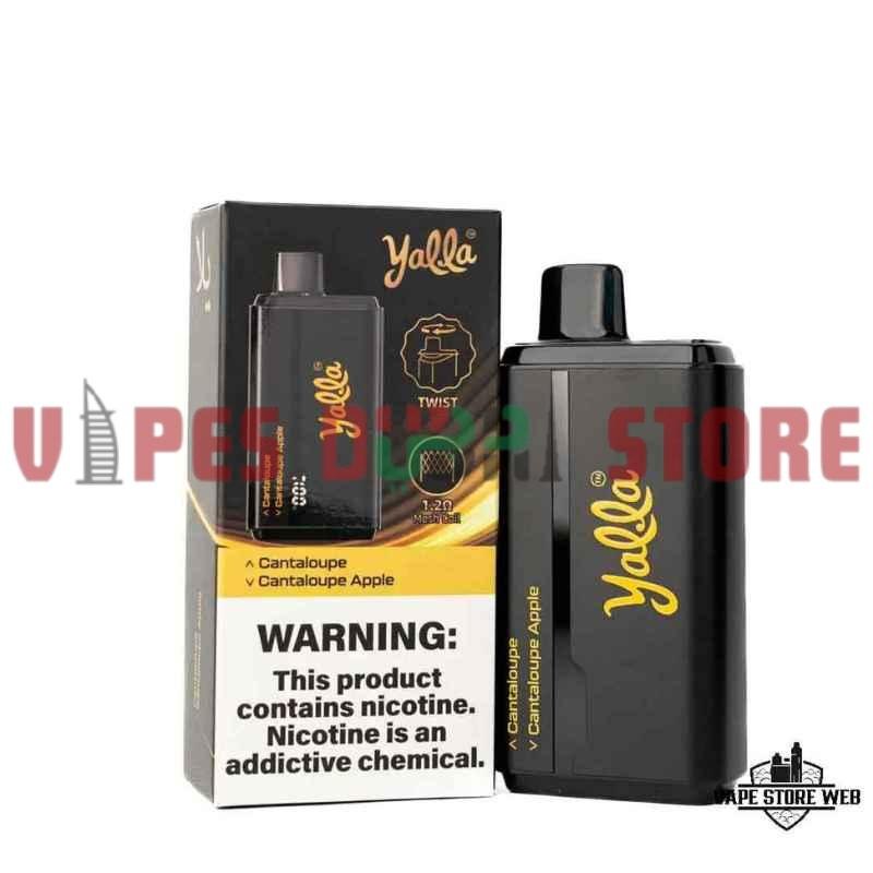 YALLA 24000 Puffs 50MG Disposable Vape in DUbai cantaloupe - cantaloupe apple YALLA 24000 Puffs 50MG Disposable Vape in DUbai cantaloupe - cantaloupe apple