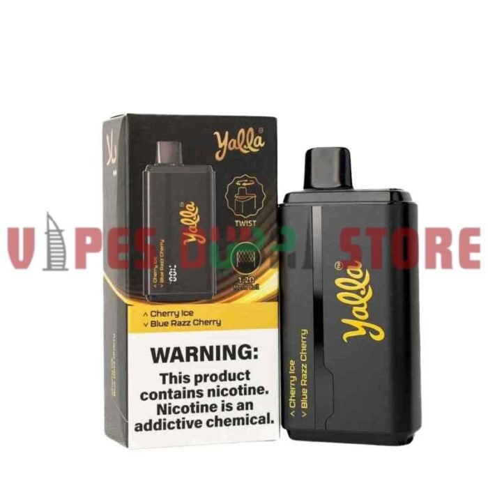 YALLA 24000 Puffs 50MG Disposable Vape in DUbai cherry ice - blue razz cherry