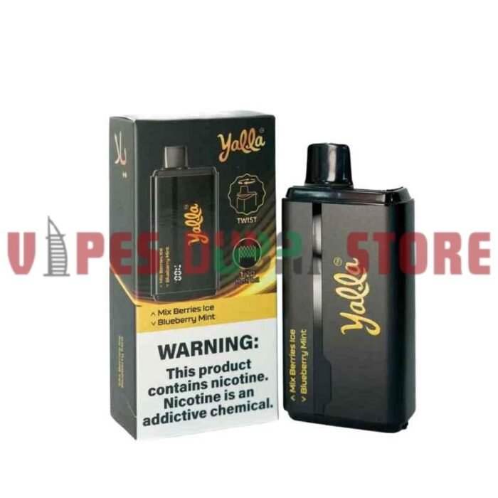 YALLA 24000 Puffs 50MG Disposable Vape in DUbai mix berries ice - blueberry mint