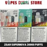 ZGAR Supernova 30000 Puffs – 2%mg_18ml Disposable Vape in Dubai