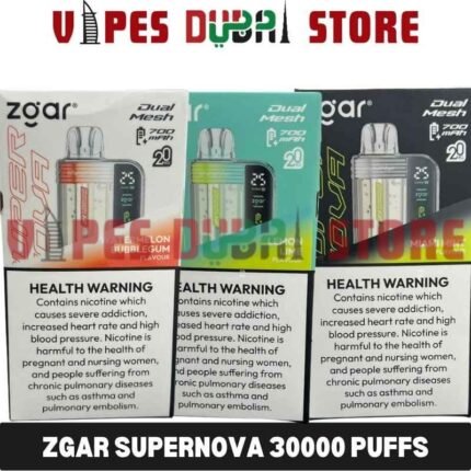 ZGAR Supernova 30000 Puffs – 2%mg_18ml Disposable Vape in Dubai