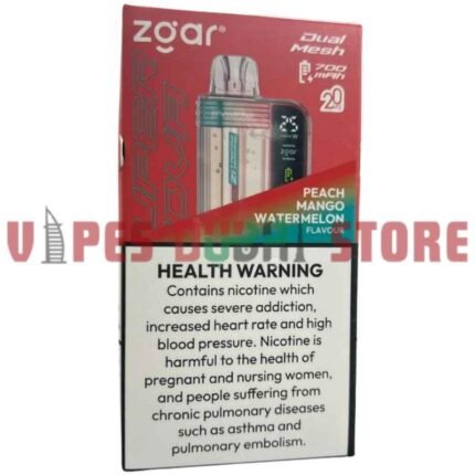 ZGAR Supernova 30000 Puffs – 2%mg_18ml Disposable Vape in Dubai peach mango watermelon