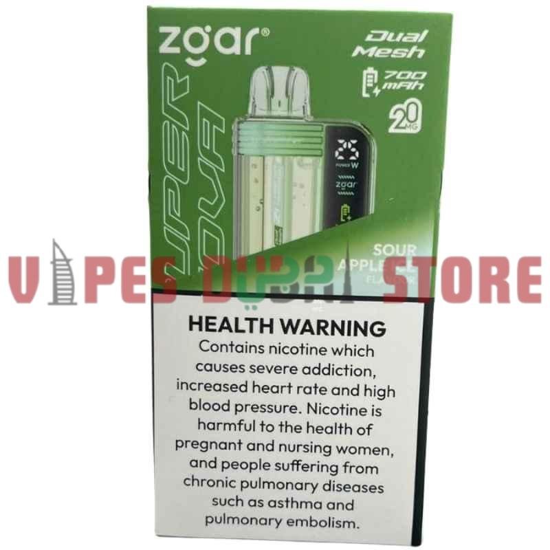 ZGAR Supernova 30000 Puffs – 2%mg_18ml Disposable Vape in Dubai sour apple ice ZGAR Supernova 30000 Puffs – 2%mg_18ml Disposable Vape in Dubai sour apple ice