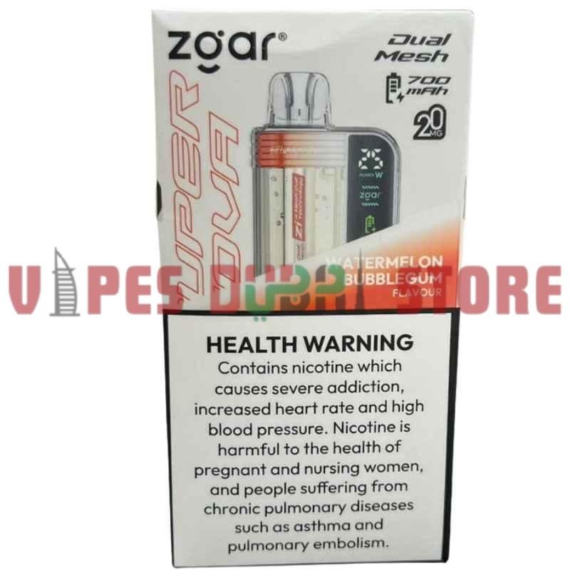 ZGAR Supernova 30000 Puffs – 2%mg_18ml Disposable Vape in Dubai watermelon bubblegum ZGAR Supernova 30000 Puffs – 2%mg_18ml Disposable Vape in Dubai watermelon bubblegum