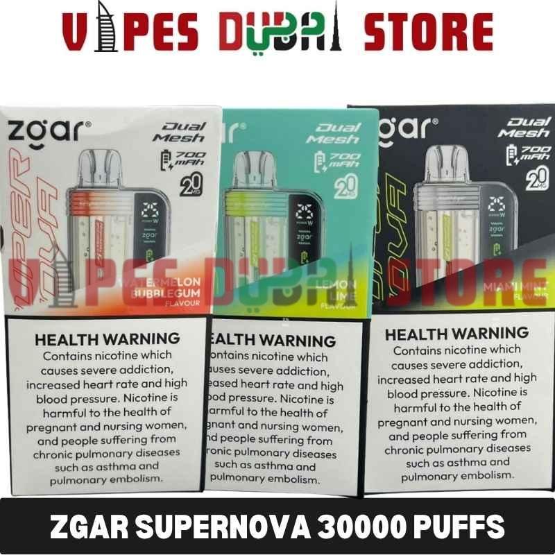 ZGAR Supernova 30000 Puffs – 2%mg_18ml Disposable Vape in Dubai ZGAR Supernova 30000 Puffs – 2%mg_18ml Disposable Vape in Dubai