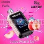 geekbar watt 23000 puffs 50mg nicotine juice peach ice