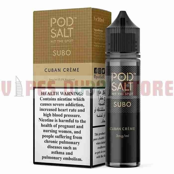 pod salt subo 3mg 50ml cuban creme pod salt subo 3mg 50ml cuban creme